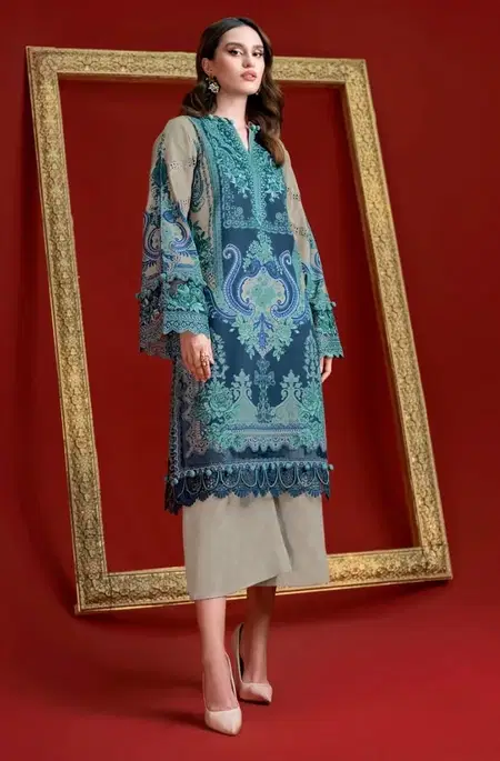 Taj 415 Pure Cotton Printed Embroidery Pakistani Salwar Suits Suppliers In India